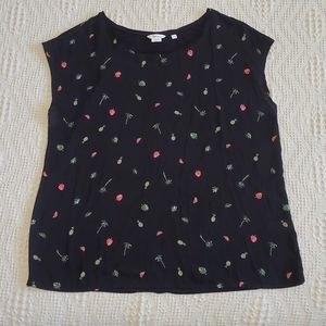 ✨️2/$20 Reitmans Summer Print Cap Sleeve Blouse